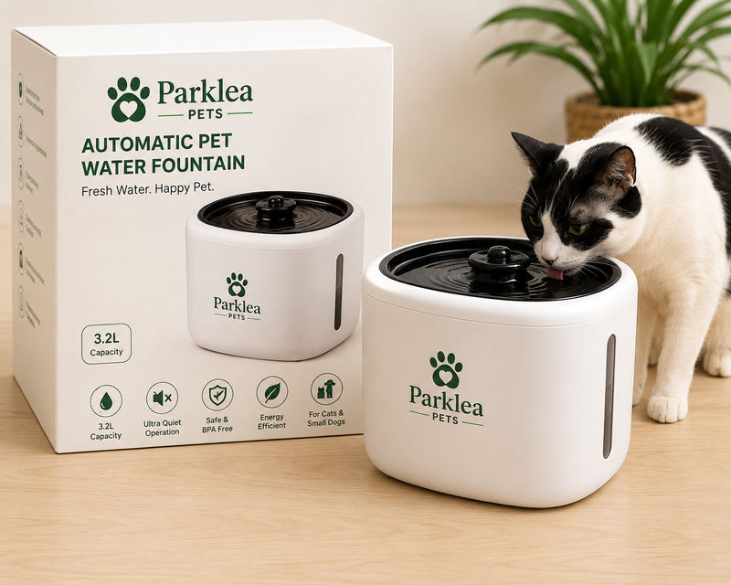 Parklea Pets Automatic Pet Water Fountain 3.2L for Cats & Small Dogs